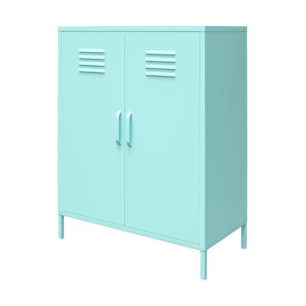 Svetlo modra kovinska omarica 80x102 cm Cache - Novogratz-image-2