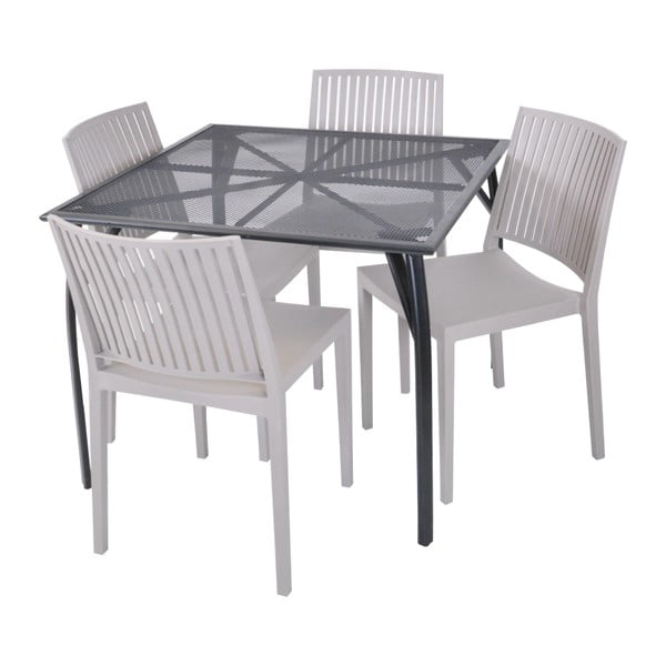 Bež plastični vrtni stol Bars - Rojaplast-image-1