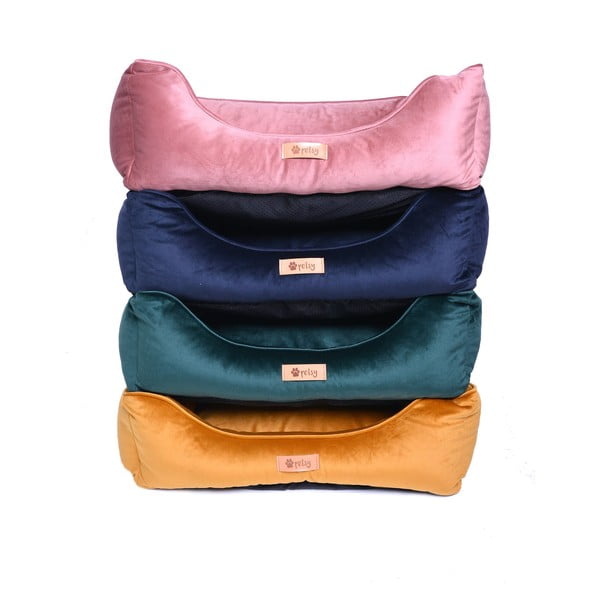 Roza žametna postelja 65x50 cm Royal - Petsy-image-2