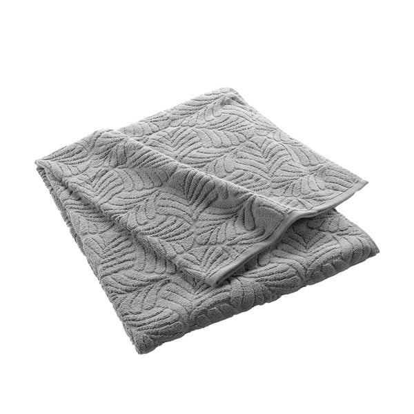 Siva bombažna brisača iz frotirja 90x150 cm Madeira – douceur d'intérieur