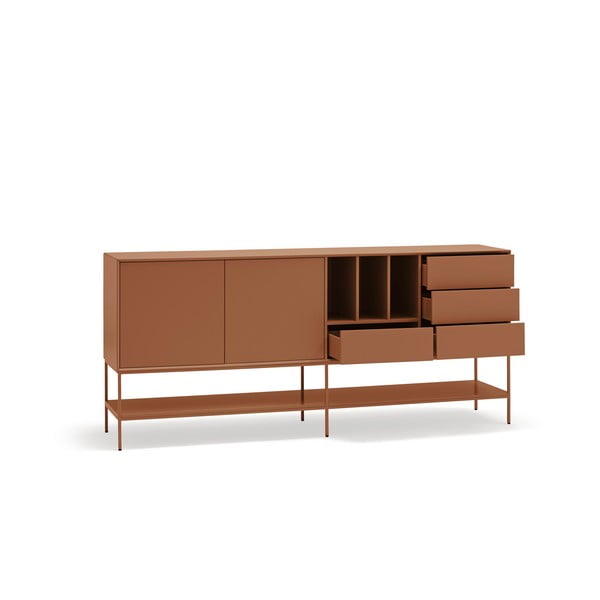 Opečnato oranžna komoda 220x98x45 cm Platt – Teulat-image-3