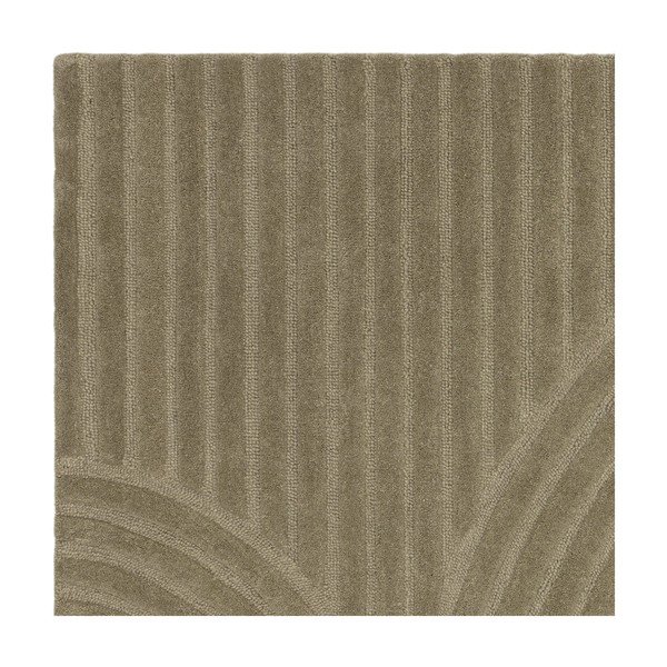 Kaki zelena volnena preproga 160x230 cm Hague – Asiatic Carpets-image-4