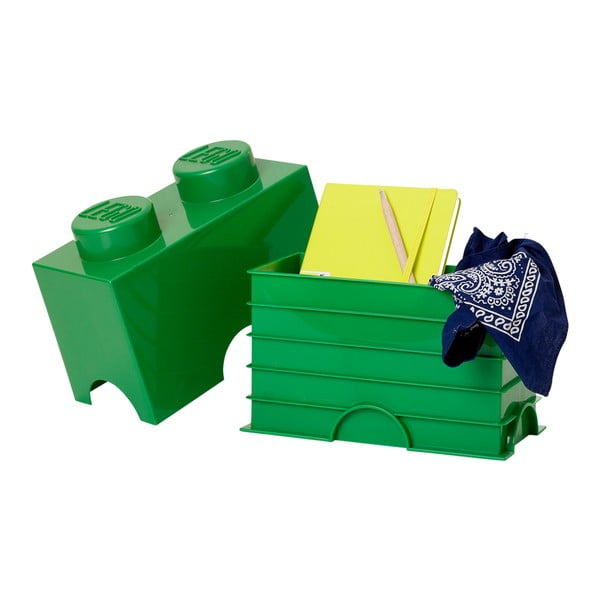 Zelena dvojna škatla za shranjevanje LEGO®-image-2