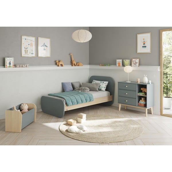 Prašno zelen otroški regal 70x42x35 cm Esteban – Marckeric-image-1