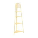Rumena kovinska vogalna polica za balkon Garden Pleasure MWH, višina 180 cm