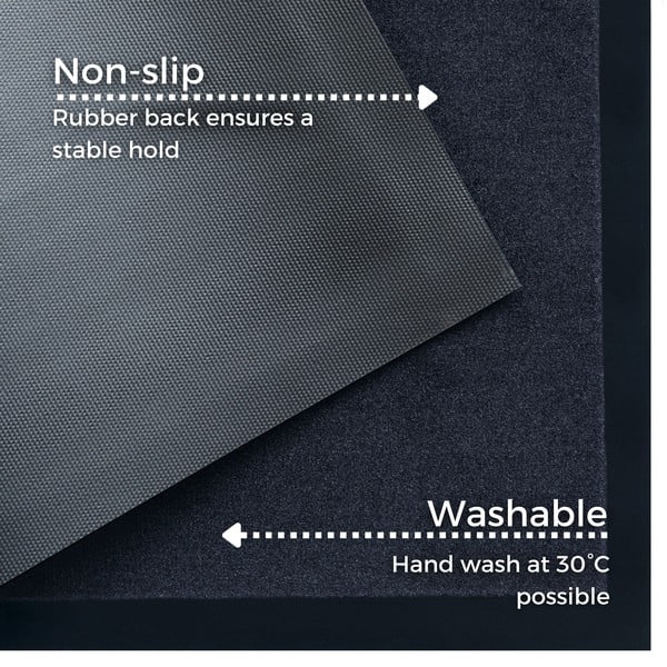 Črn predpražnik Ragami Maison, 45 x 75 cm-image-4