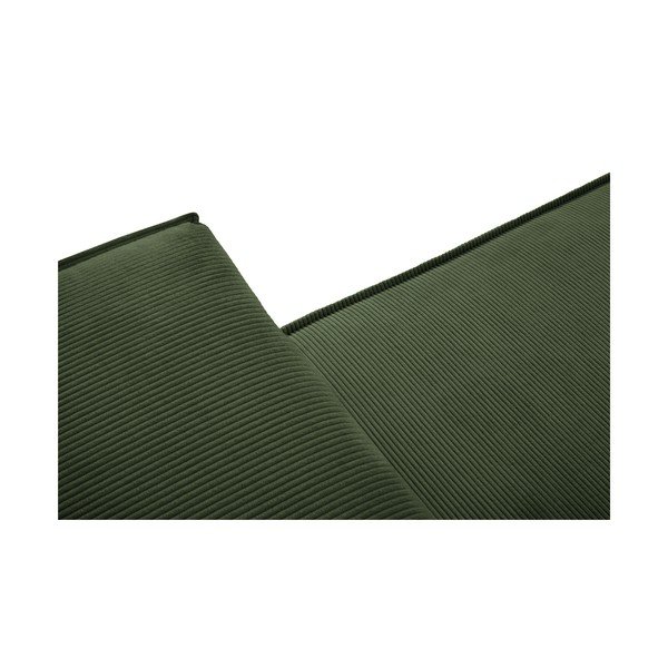 Zelena žametna raztegljiva sedežna garnitura Mazzini Sofas Azalea-image-1