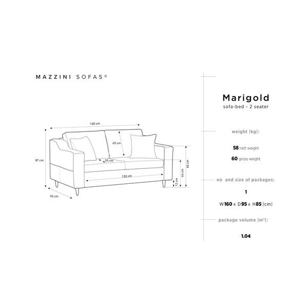 Temno moder dvosed Mazzini Sofas Marigold-image-4