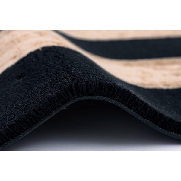 Črna/bež volnena preproga 170x240 cm Agnus Art Deco II – Agnella-image-2