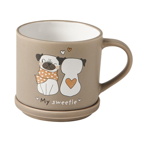 Bež/svetlo rjave porcelanaste skodelice v kompletu 2 ks 35 ml – Brandani-image-4