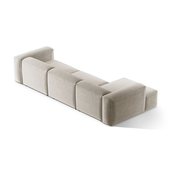 Bež kotna sedežna garnitura (levi kot/z ležalnikom) Bergamo – Cosmopolitan Design-image-4