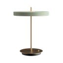 Svetlo zelena LED zatemnitvena namizna svetilka s kovinskim senčnikom (višina 41,5 cm) Asteria Table – UMAGE