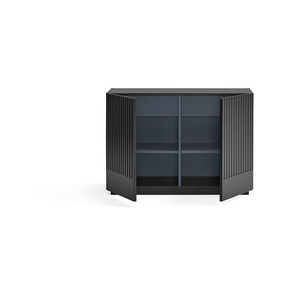 Črna nizka komoda 100x70 cm Doric – Teulat-image-2