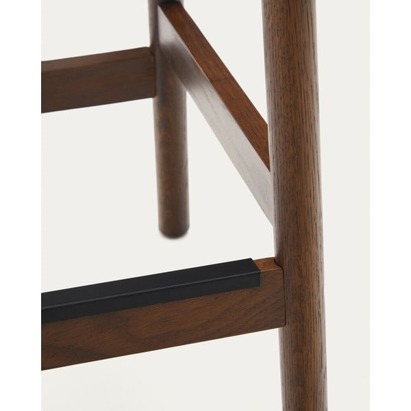 Rjavi/v naravni barvi barski stoli v kompletu 2 ks iz masivnega hrasta (višina sedeža 66 cm) Yalia – Kave Home-image-3