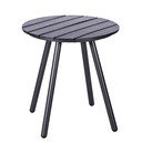 Siva vrtna miza Bonami Essentials Lounge, ø 51 cm