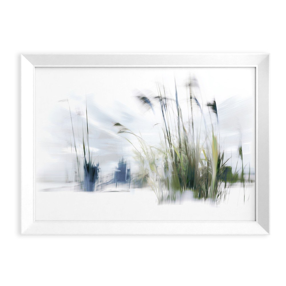 Tiskana slika z okvirjem 56x75 cm Blue Grasses