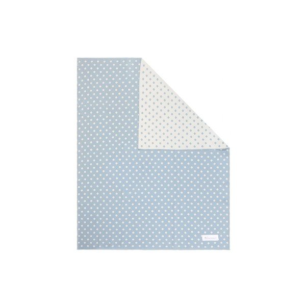 Modro-bela bombažna otroška odeja Kindsgut Dots, 80 x 100 cm-image-3