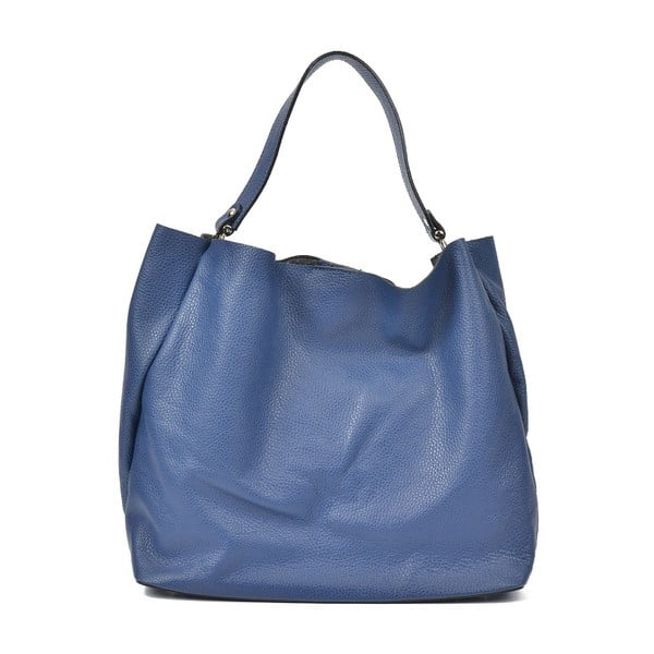 Modra usnjena torbica Luisa Vannini Claudia