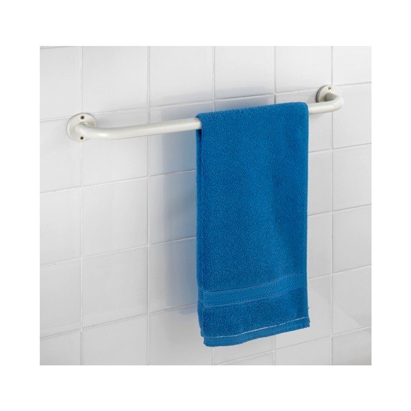 Belo stensko držalo za brisače Wenko Basic, 60 cm-image-2