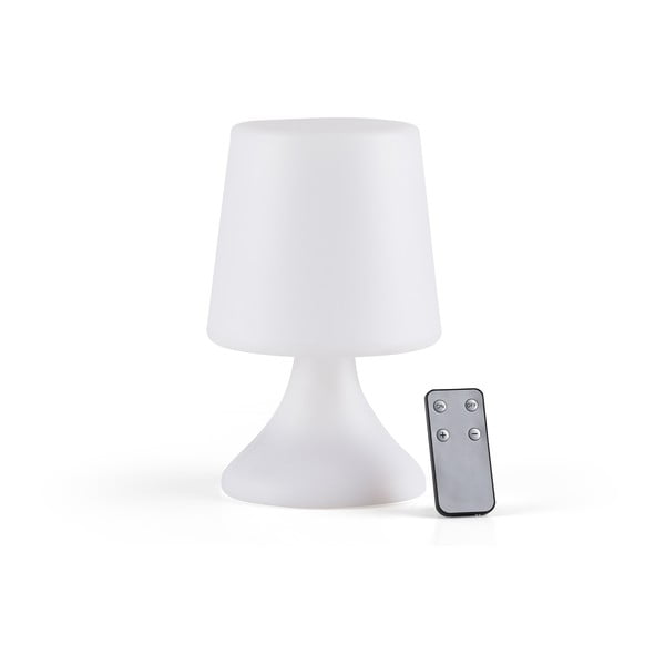 Bela LED namizna svetilka z daljinskim upravljalnikom (višina 25,5 cm) Midnat – Villa Collection