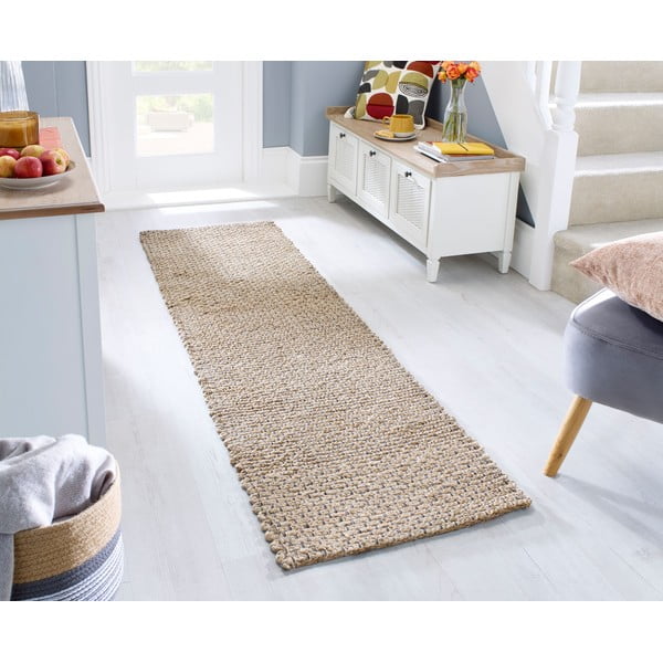 Preproga iz jute v naravni barvi 60x150 cm Sol - Flair Rugs-image-1