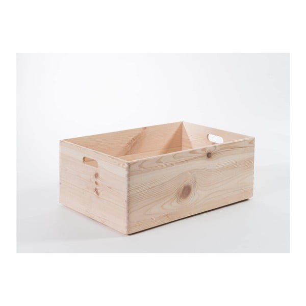Škatla za shranjevanje iz borovega lesa Compactor Custom, 60 x 40 x 23 cm