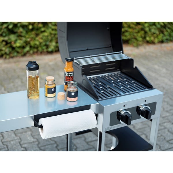 Črno magnetno držalo za kuhinjske brisače Wenko Black Outdoor Kitchen Ima-image-1