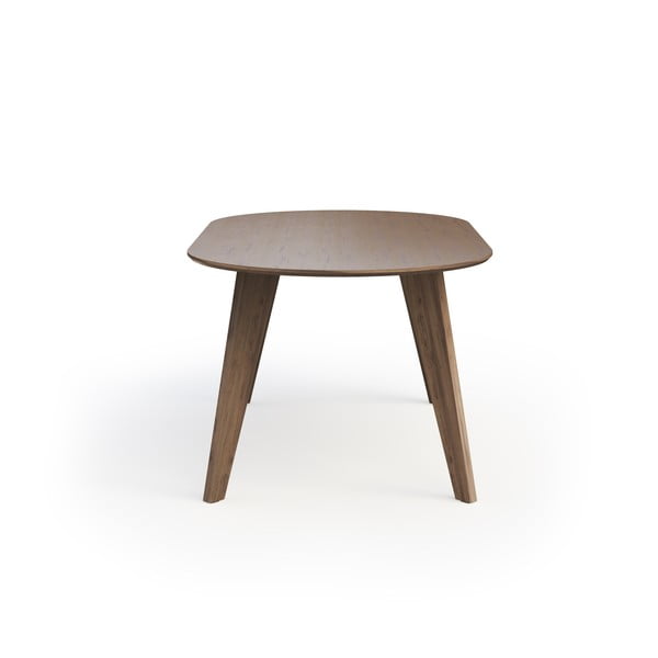 Jedilna miza z mizno ploščo v orehovem dekorju v naravni barvi 100x180 cm Lago – TemaHome-image-4