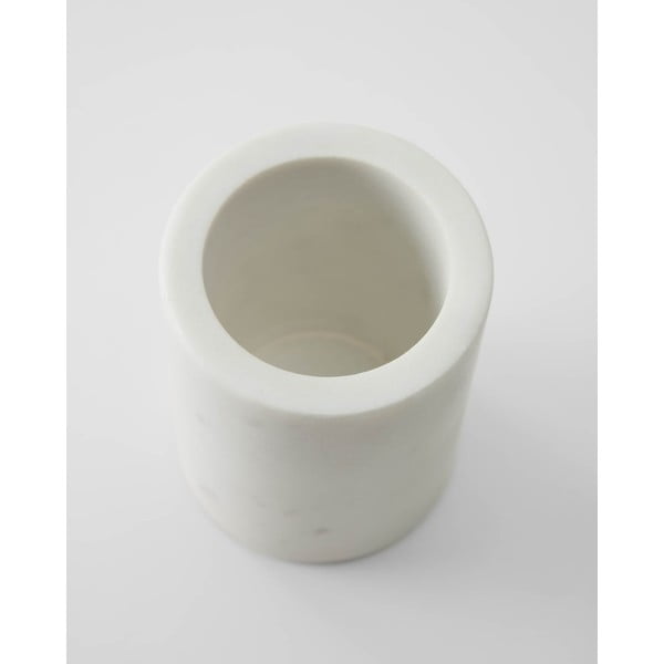 Bel marmorni lonček za zobne ščetke Elenei – Kave Home-image-3