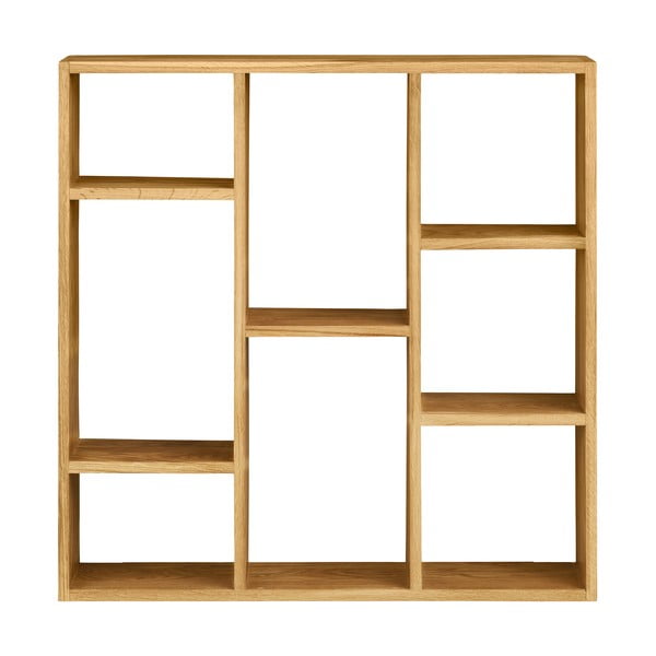 Večnivojska polica iz masivnega hrasta v naravni barvi 15 cm Townsville – House Nordic