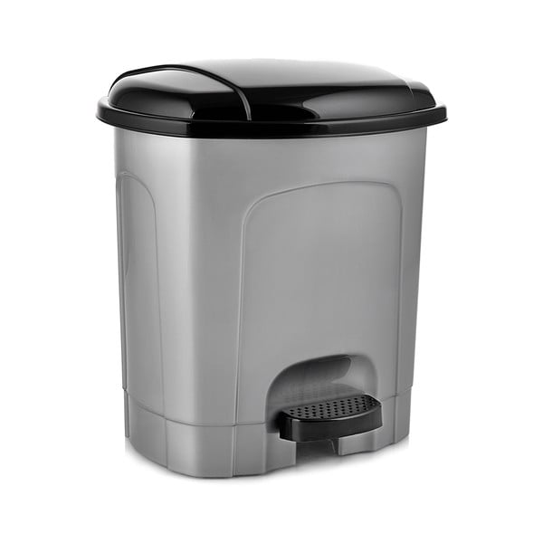 Siv plastičen koš za smeti s pedalom 3 l – Orion
