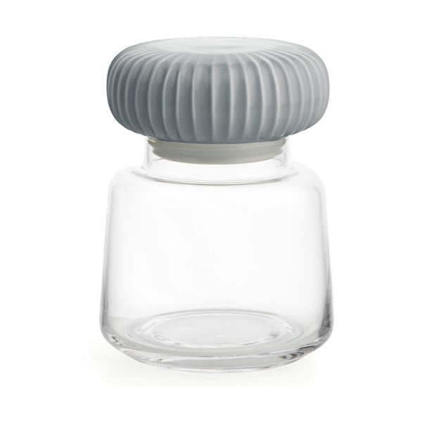 Stekleni kozarec s sivim vrhom Kähler Design Hammershoi
