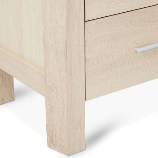 Vitrina v hrastovem dekorju v naravni barvi 100x190 cm Paris – Furnhouse-image-3