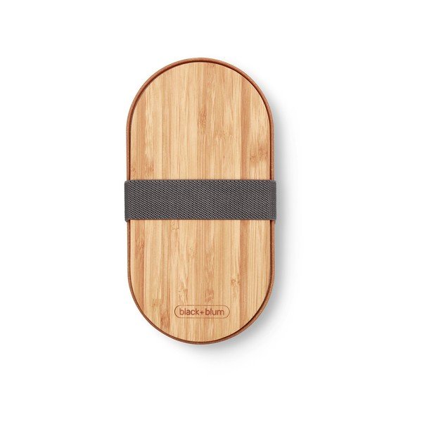 Posoda za malico 2 kos s predeli Bento – Black + Blum-image-4