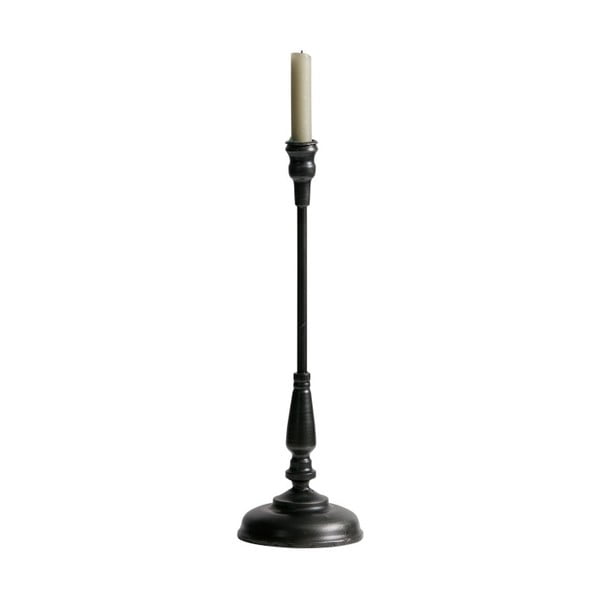 Črno kovinsko stojalo za sveče BePureHome Ripple, višina 40 cm