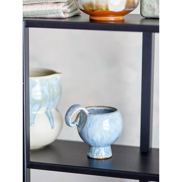 Svetlo modre skodelice v kompletu za kapučino 4 ks iz kamenine 250 ml Avonlea – Bloomingville-image-1