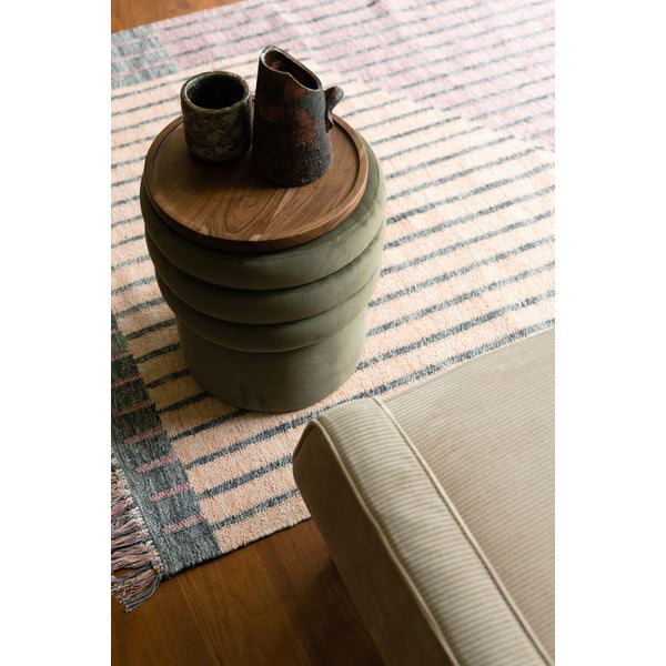 Rožnata/breskova bombažna preproga 160x230 cm Hampton – Dutchbone-image-2