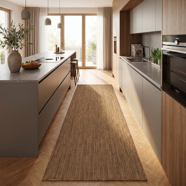 Rjav zunanji in notranji tekač 80x250 cm Mira 1450 – Ayyildiz Carpets-image-1