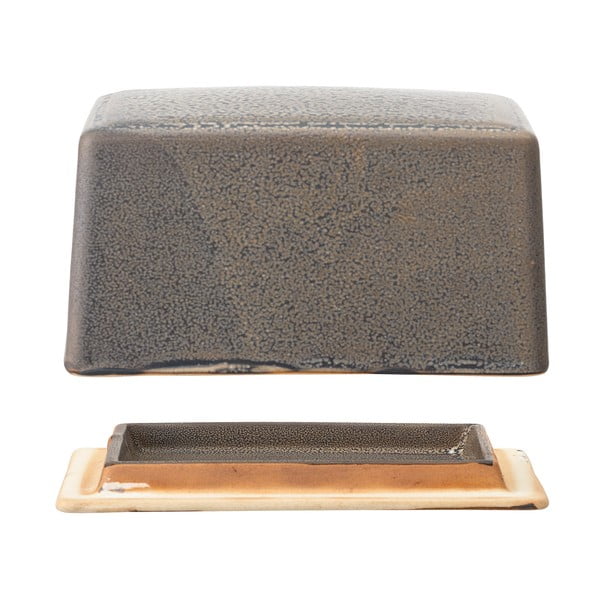 Siva lončena posoda za maslo Bloomingville Kendra-image-1