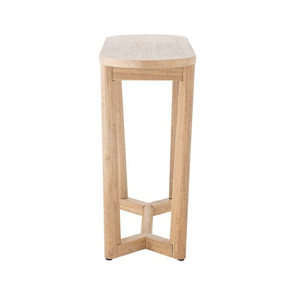 Stranska mizica iz masivnega kavčukovca v naravni barvi 35x100 cm Serrone – Bloomingville-image-3