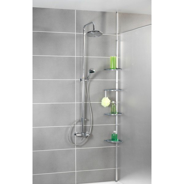 Teleskopska polica za prho Wenko Compact Silver-image-3
