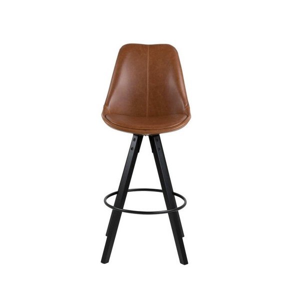 Komplet 2 rjavih barskih stolov Actona Damia-image-2