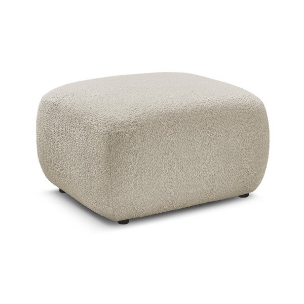 Bež tabure iz tkanine bouclé Montaigne – Bobochic Paris-image-2