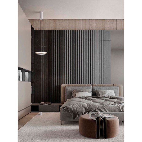 Mat bela aluminijasta LED zatemnitvena stoječa svetilka (višina 330 cm) Olos – Nova Luce-image-1