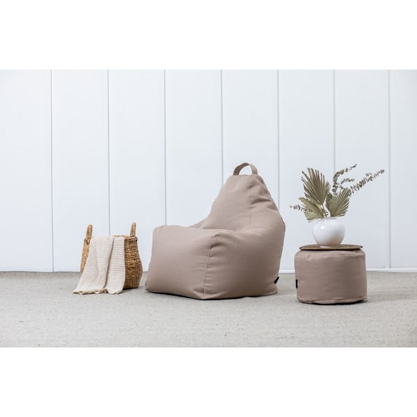 Rjava vreča za sedenje iz tkanine bouclé Play Amuse – SLOWDOWN-image-1