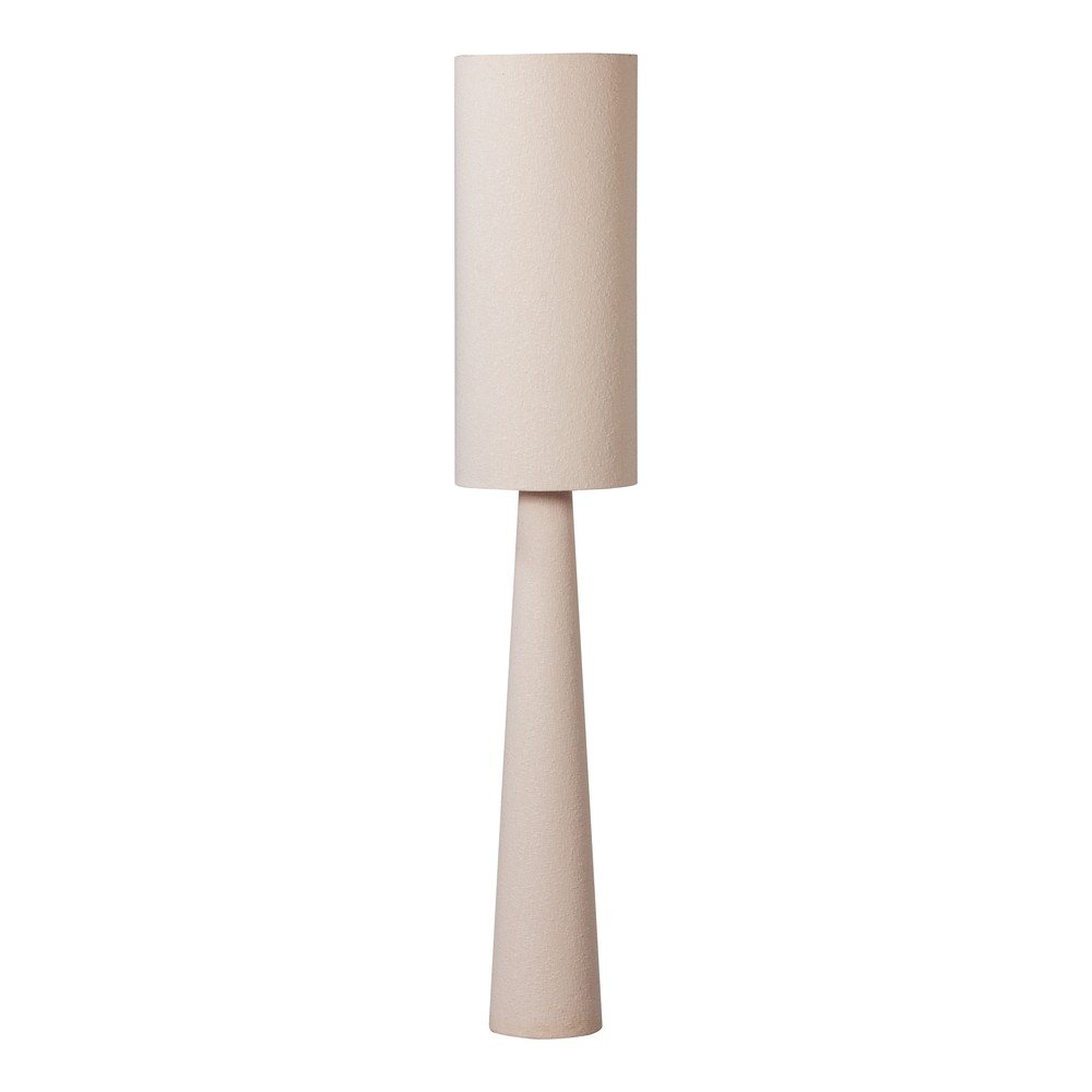Bež stoječa svetilka s tekstilnim senčilom (višina 187 cm) Loft