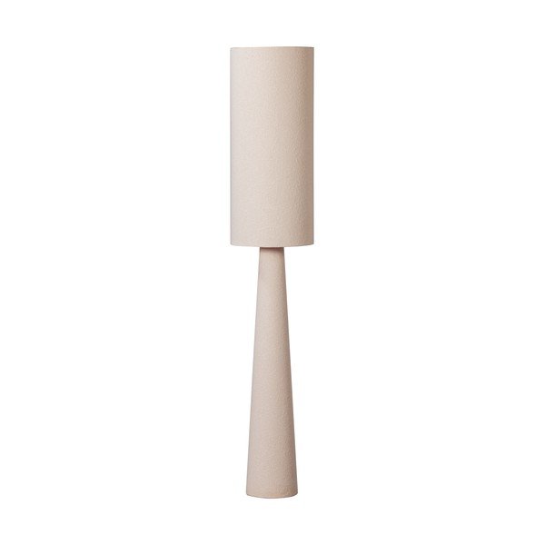 Bež stoječa svetilka s tekstilnim senčilom (višina 187 cm) Loft – WOOOD