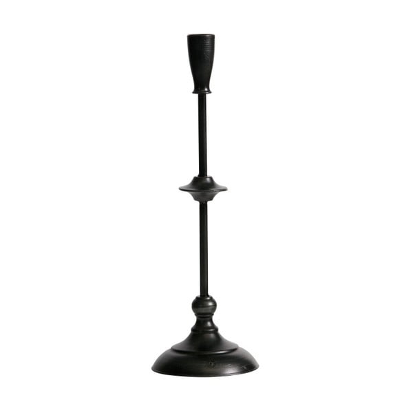 Črno kovinsko stojalo za sveče BePureHome Ripple, višina 41 cm