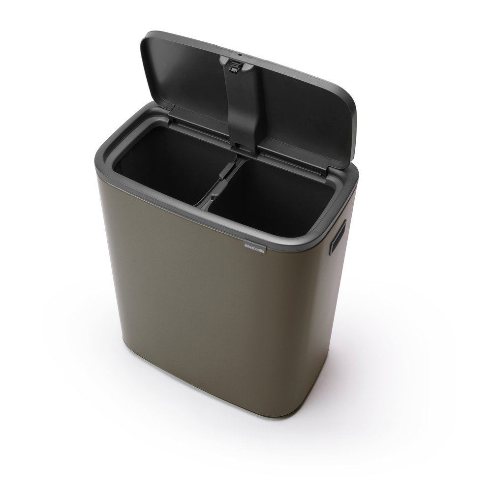 Siv jeklen koš za smeti za ločevanje odpadkov na dotik 60 l Bo Touch Bin