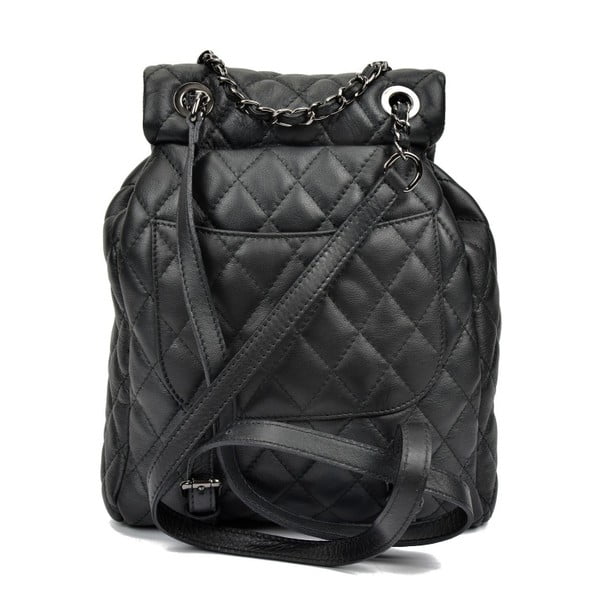 Črn usnjen nahrbtnik Anna Luchini Lucy-image-4